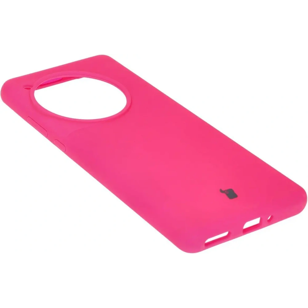 Silikonowe etui Bizon Soft Case do OnePlus 12 neonowo-różowe