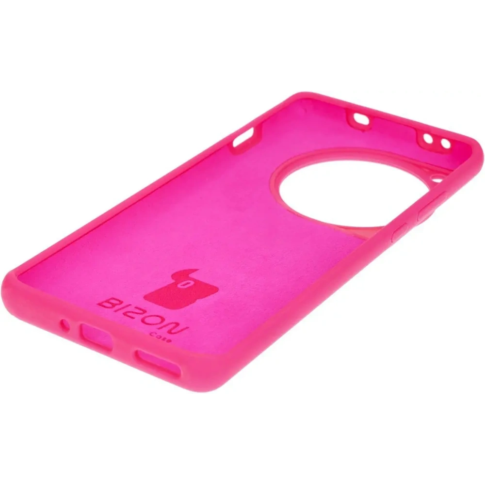 Silikonowe etui Bizon Soft Case do OnePlus 12 neonowo-różowe