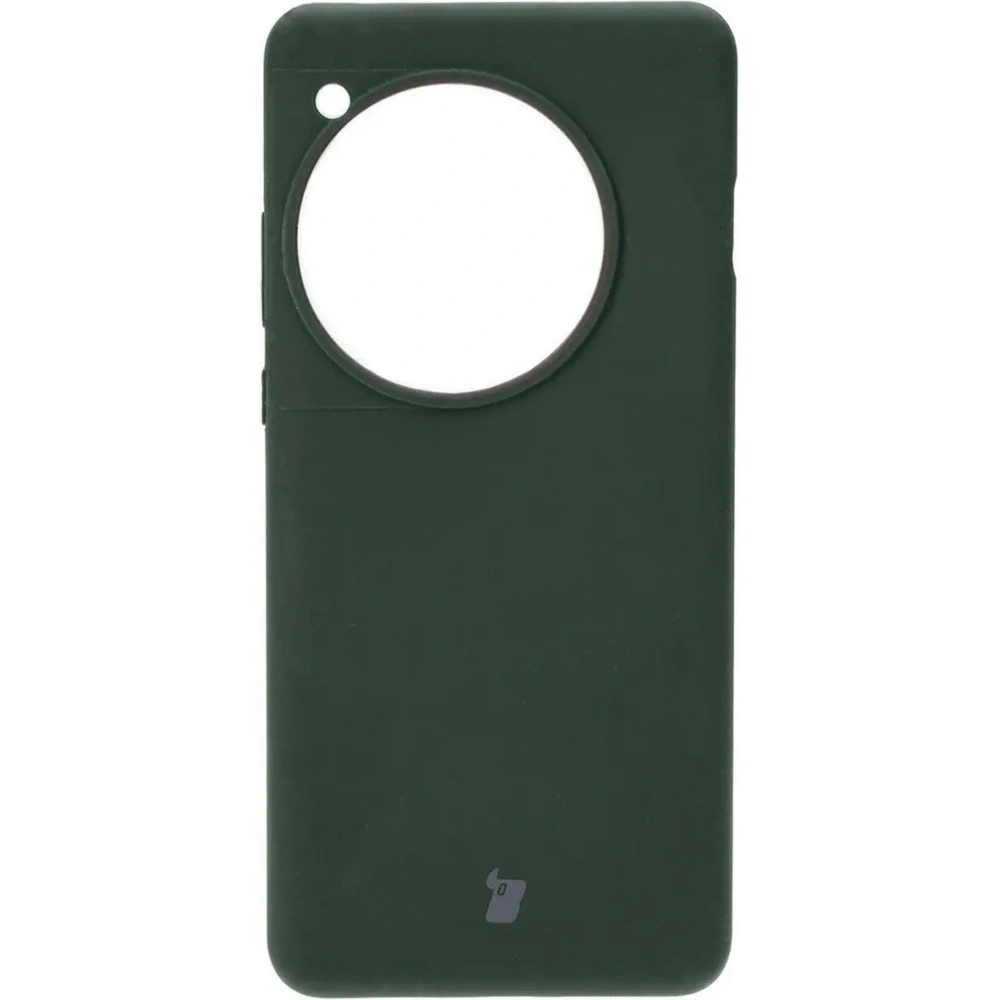 Silikonowe etui Bizon Soft Case do OnePlus 12 ciemnozielone