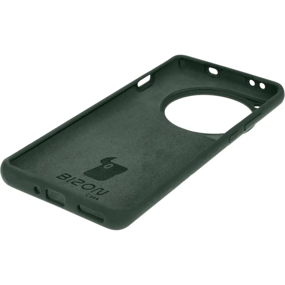 Silikonowe etui Bizon Soft Case do OnePlus 12 ciemnozielone