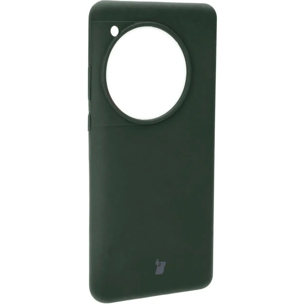 Silikonowe etui Bizon Soft Case do OnePlus 12 ciemnozielone