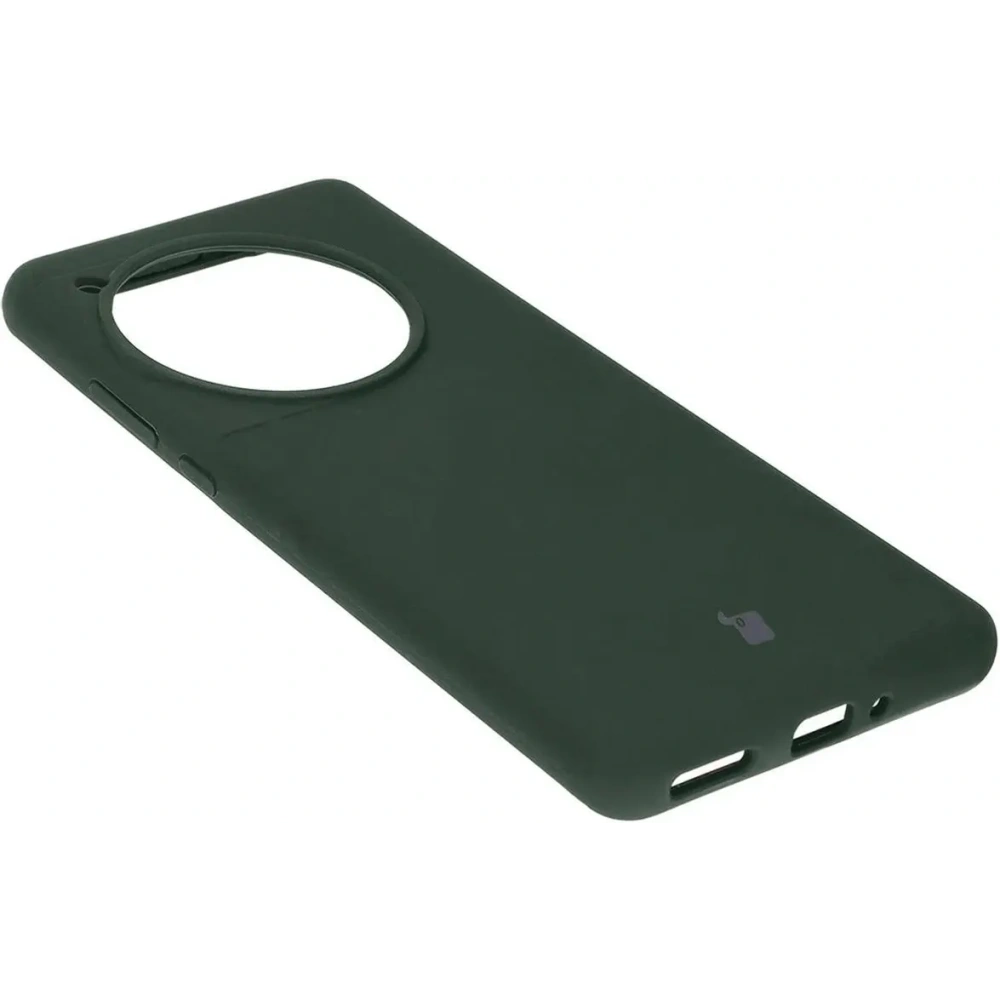 Silikonowe etui Bizon Soft Case do OnePlus 12 ciemnozielone