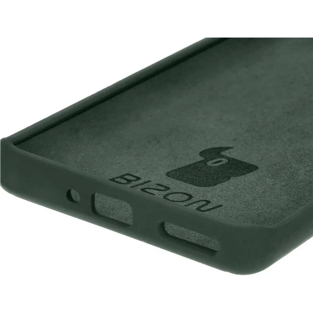 Silikonowe etui Bizon Soft Case do OnePlus 12 ciemnozielone