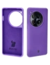 Silikonowe etui Bizon Soft Case do OnePlus 12 fioletowe