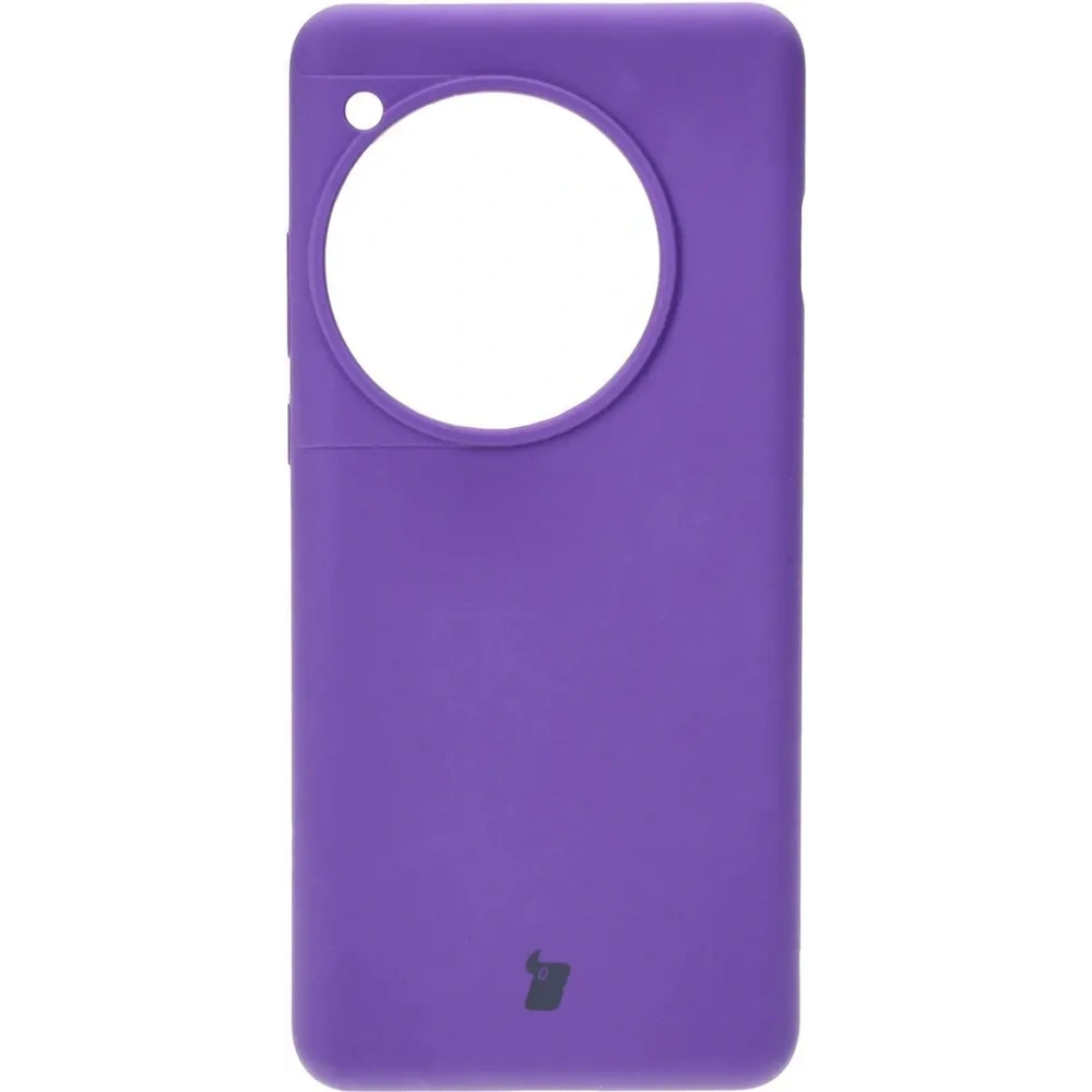 Silikonowe etui Bizon Soft Case do OnePlus 12 fioletowe