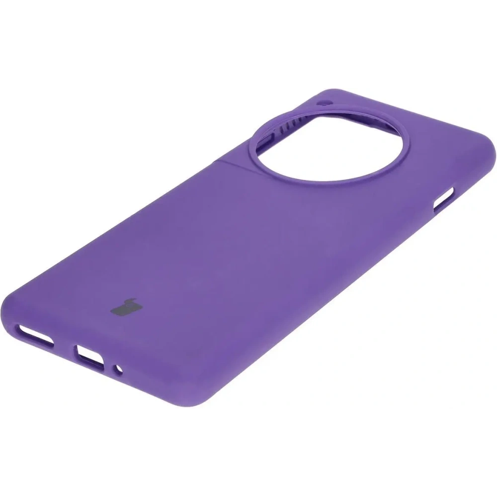 Silikonowe etui Bizon Soft Case do OnePlus 12 fioletowe