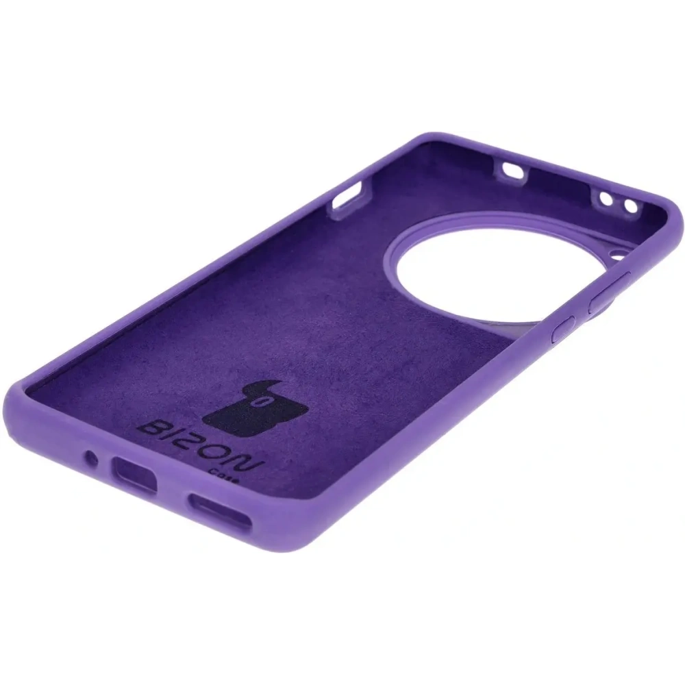 Silikonowe etui Bizon Soft Case do OnePlus 12 fioletowe
