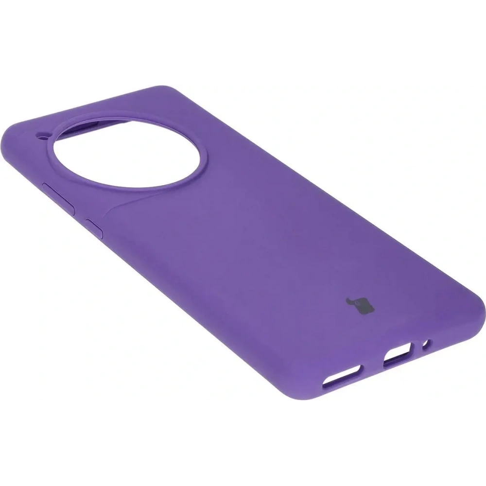 Silikonowe etui Bizon Soft Case do OnePlus 12 fioletowe