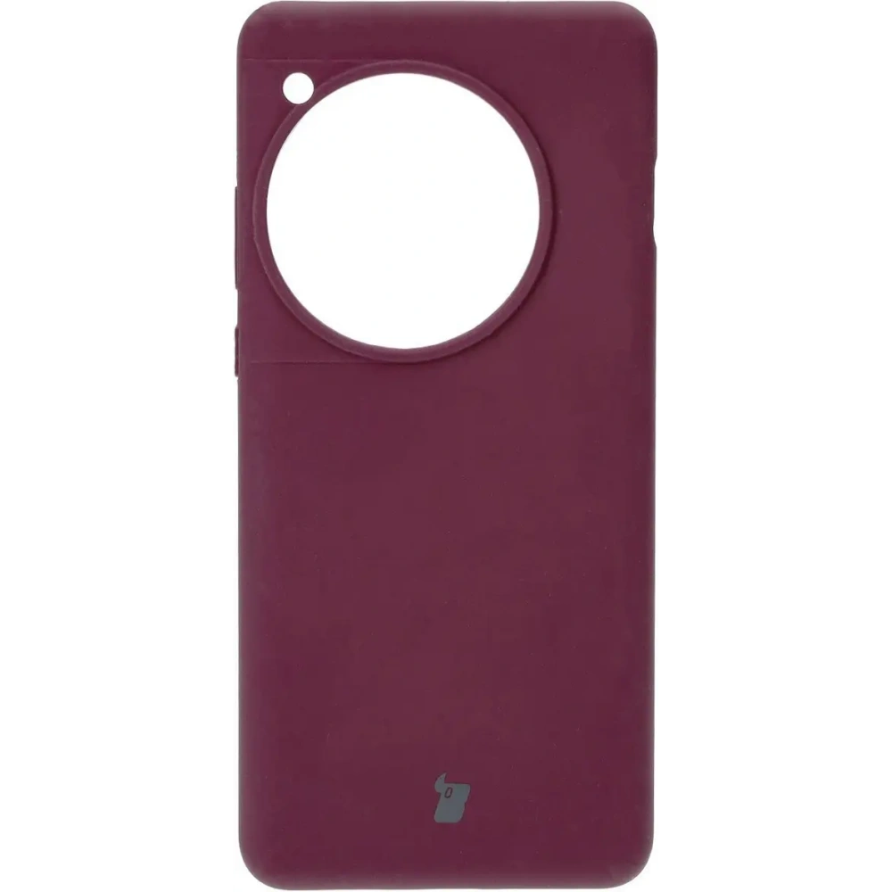 Silikonowe etui Bizon Soft Case do OnePlus 12 ciemnofioletowe
