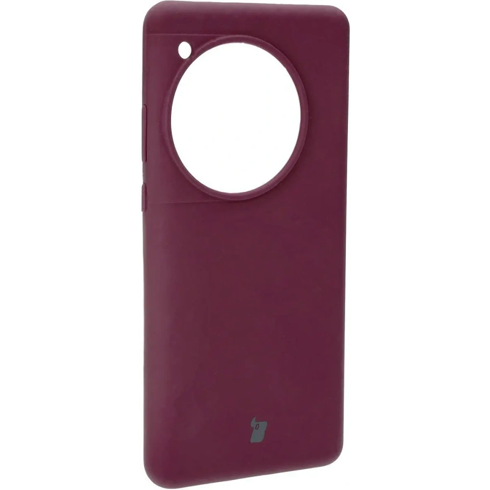Silikonowe etui Bizon Soft Case do OnePlus 12 ciemnofioletowe