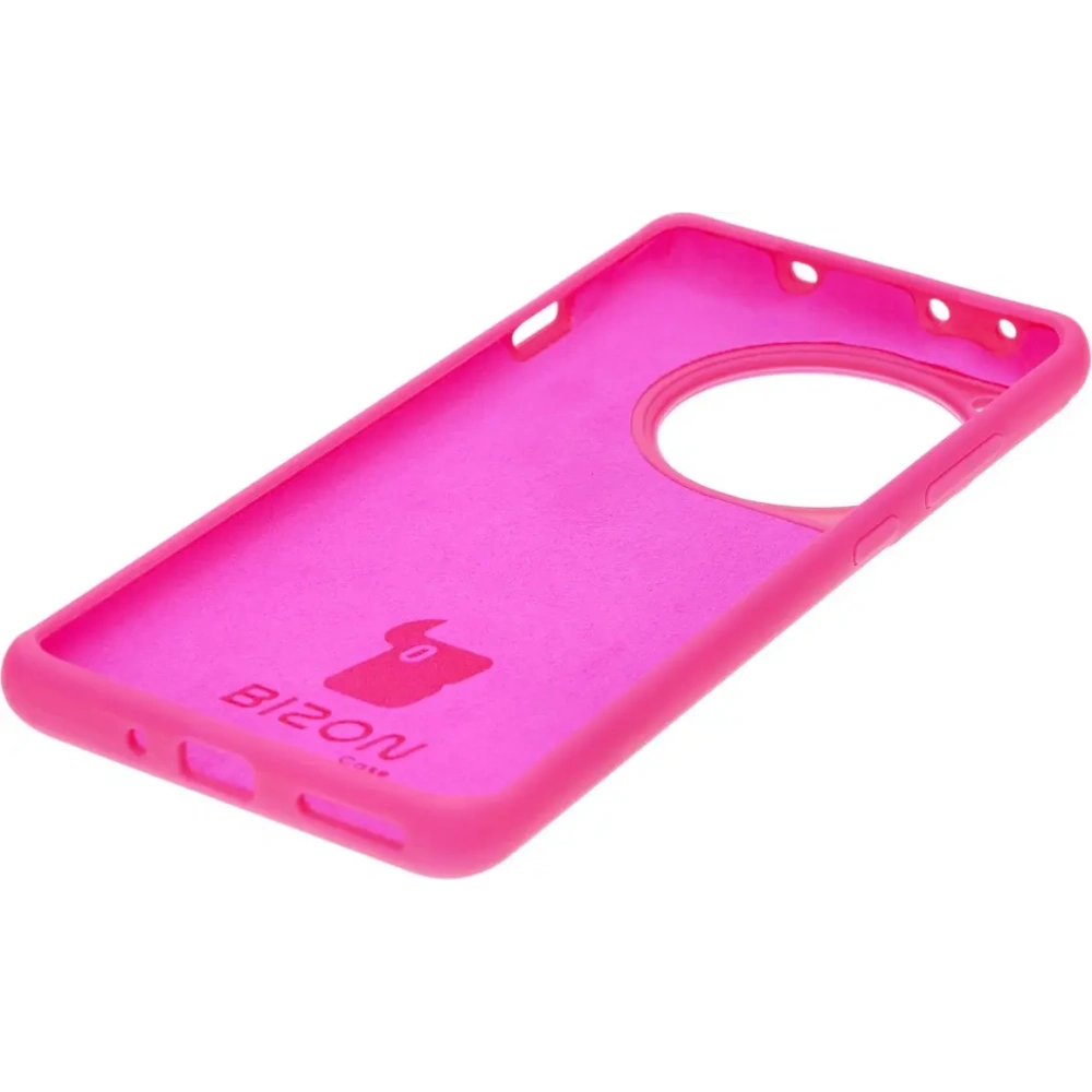 Silikonowe etui Bizon Soft Case do OnePlus 12R neonowo-różowe