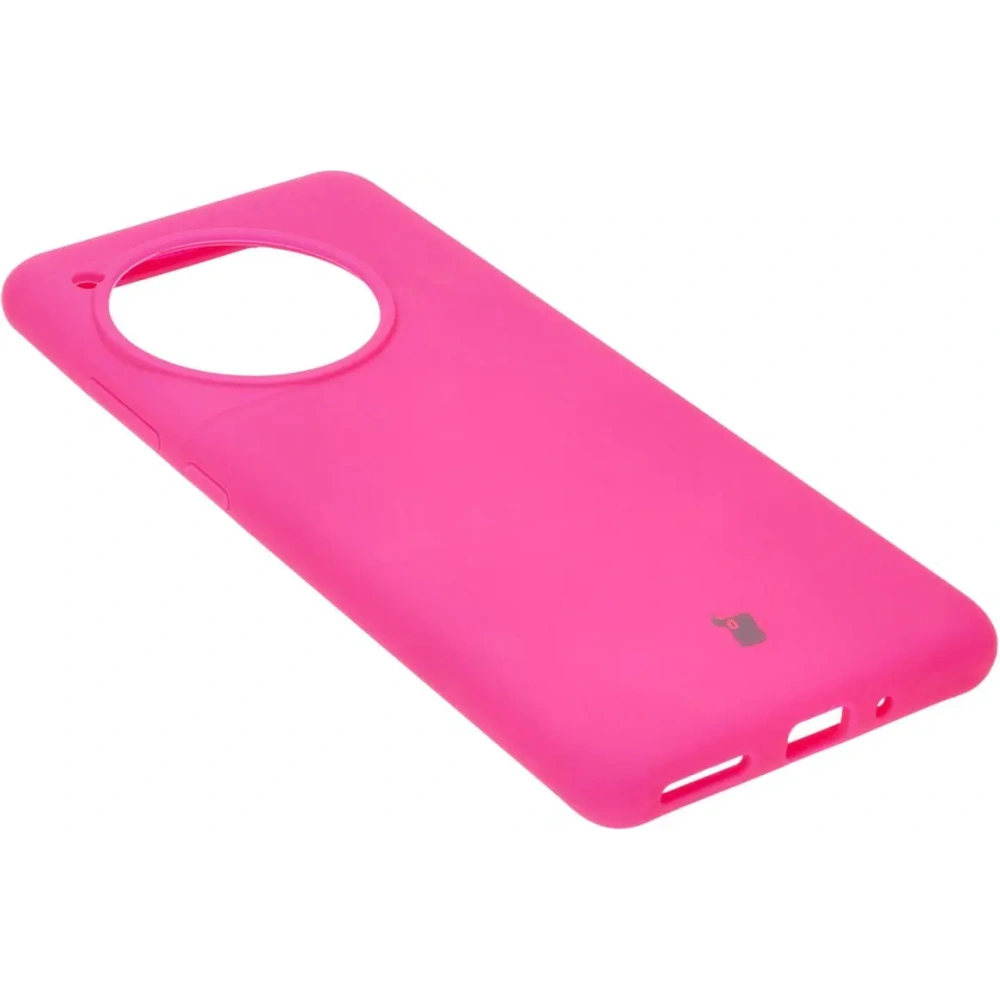 Silikonowe etui Bizon Soft Case do OnePlus 12R neonowo-różowe