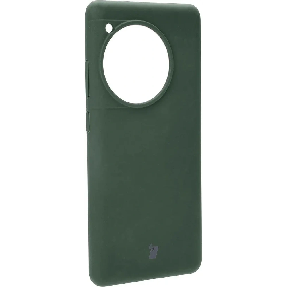 Silikonowe etui Bizon Soft Case do OnePlus 12R ciemnozielone