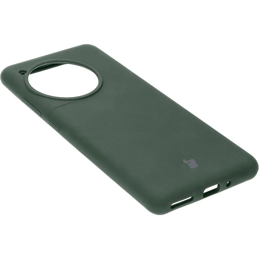 Silikonowe etui Bizon Soft Case do OnePlus 12R ciemnozielone