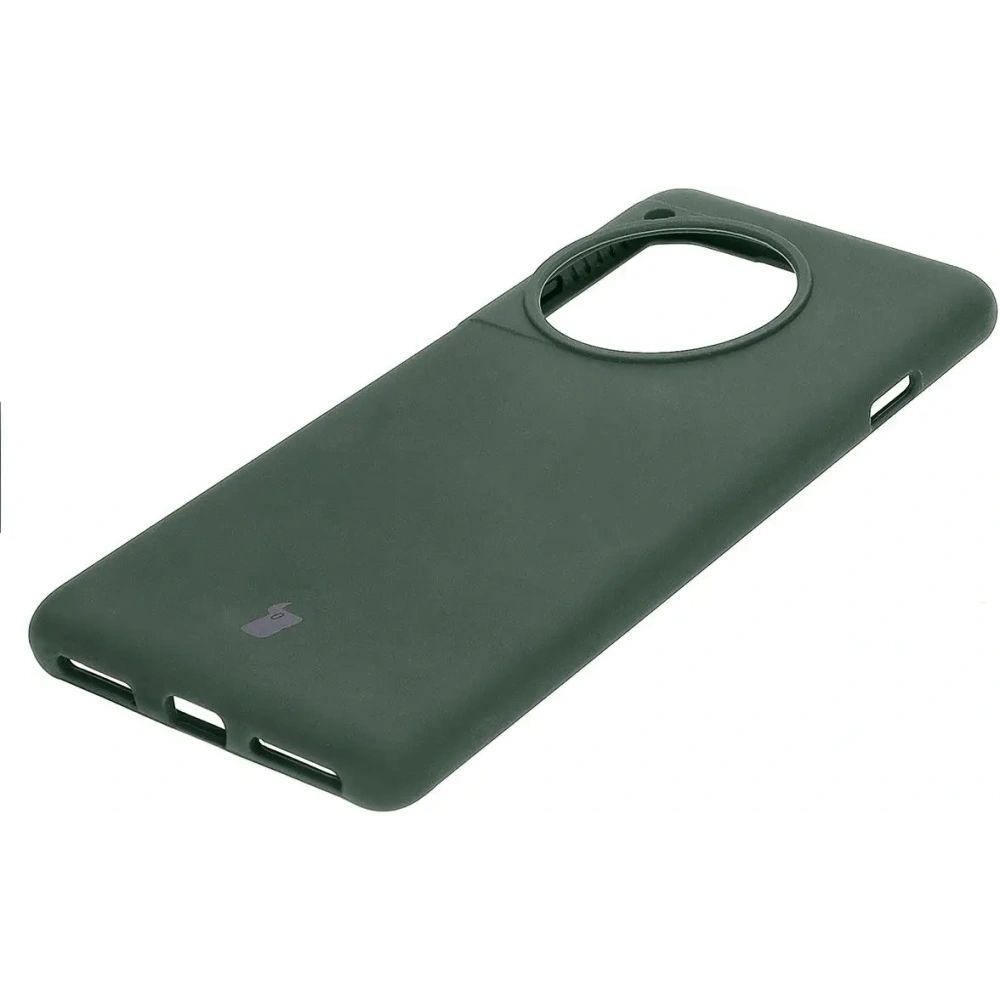Silikonowe etui Bizon Soft Case do OnePlus 12R ciemnozielone