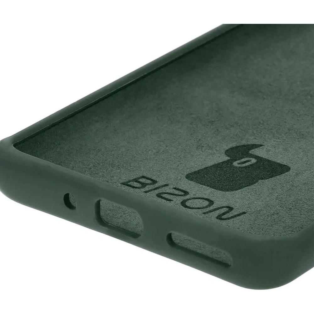 Silikonowe etui Bizon Soft Case do OnePlus 12R ciemnozielone