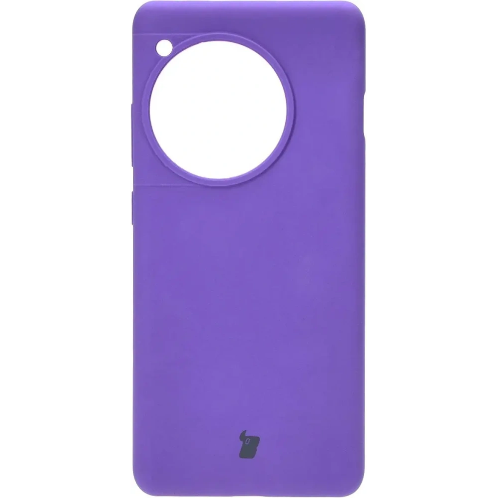 Silikonowe etui Bizon Soft Case do OnePlus 12R fioletowe