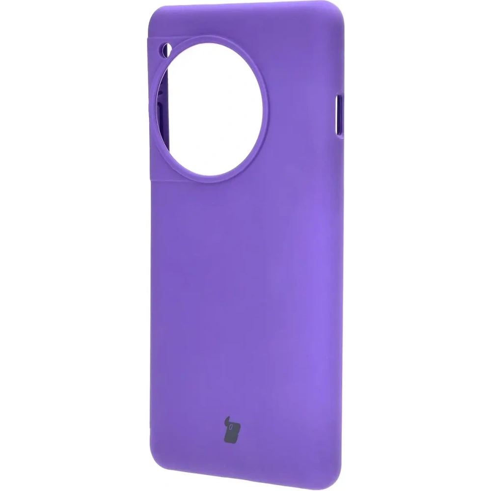 Silikonowe etui Bizon Soft Case do OnePlus 12R fioletowe