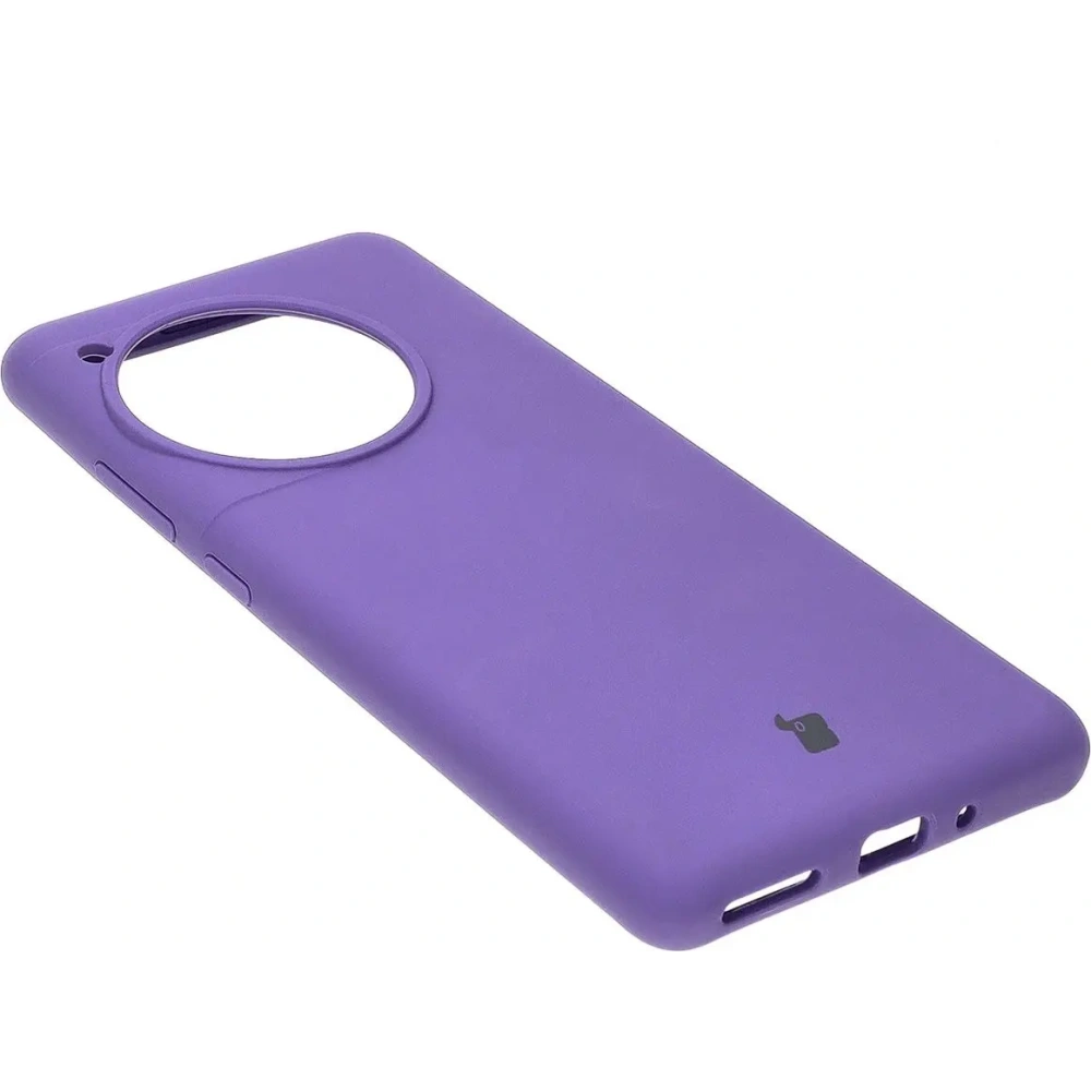 Silikonowe etui Bizon Soft Case do OnePlus 12R fioletowe