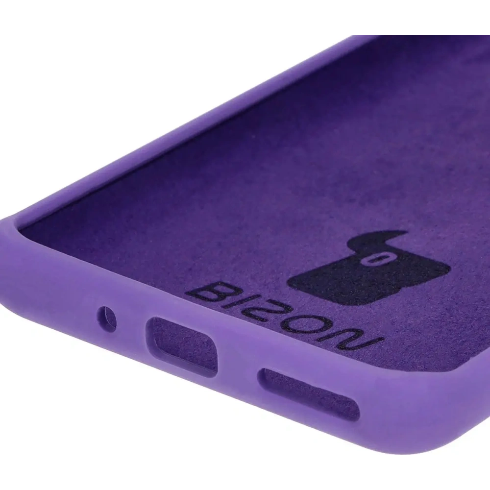 Silikonowe etui Bizon Soft Case do OnePlus 12R fioletowe