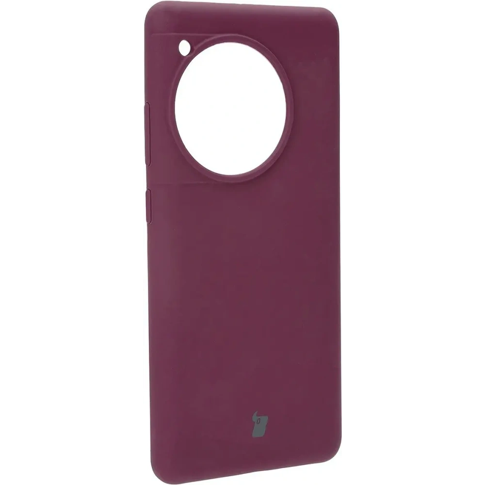 Silikonowe etui Bizon Soft Case do OnePlus 12R ciemnofioletowe