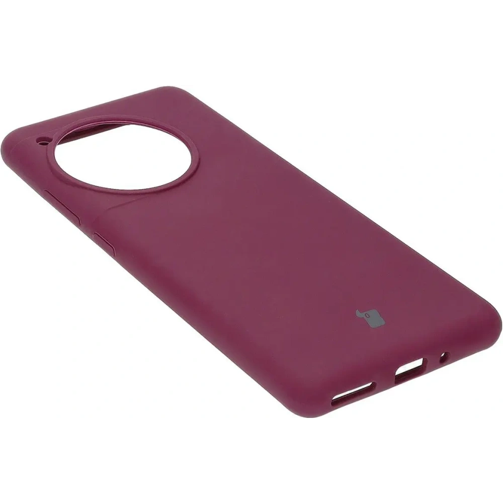 Silikonowe etui Bizon Soft Case do OnePlus 12R ciemnofioletowe