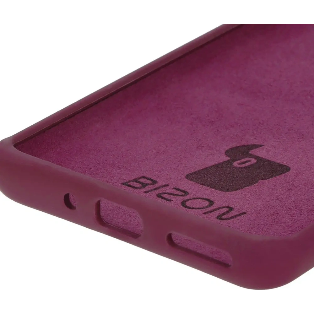 Silikonowe etui Bizon Soft Case do OnePlus 12R ciemnofioletowe
