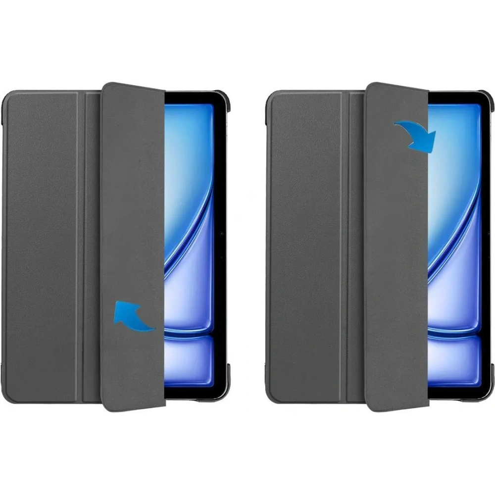 Etui Bizon Case Tab Croc do iPad Air 13" M2 2024 szare