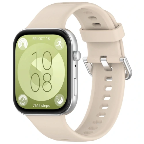 Kup Bizon Strap Uhr Silikon Pro Huawei Uhr Fit 3 beige - BIZ5291 - {ean13} - Sklep Home Screen