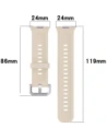 Kup Bizon Strap Uhr Silikon Pro Huawei Uhr Fit 3 beige - BIZ5291 - {ean13} - Sklep Home Screen