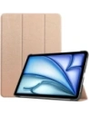 Etui Bizon Case Tab Croc do iPad Air 13" M2 2024 różowozłote
