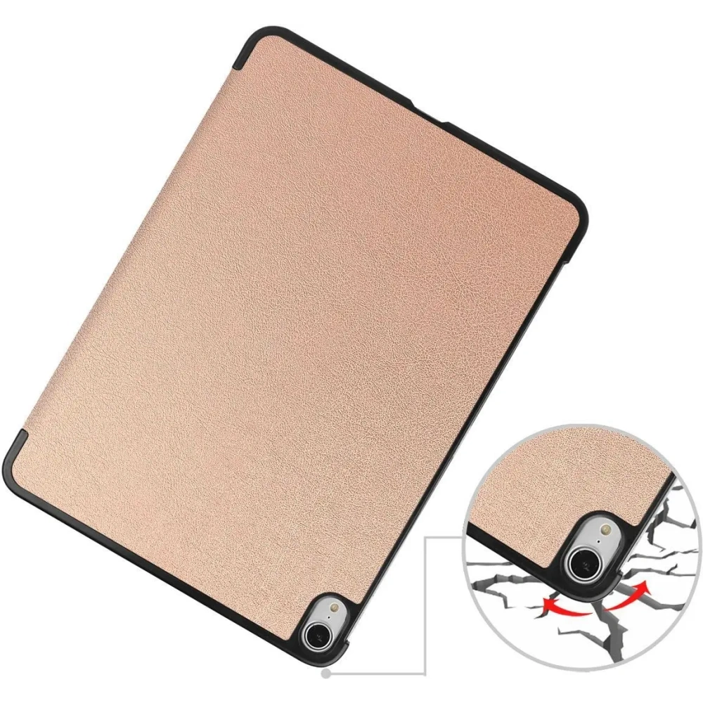 Etui Bizon Case Tab Croc do iPad Air 13" M2 2024 różowozłote