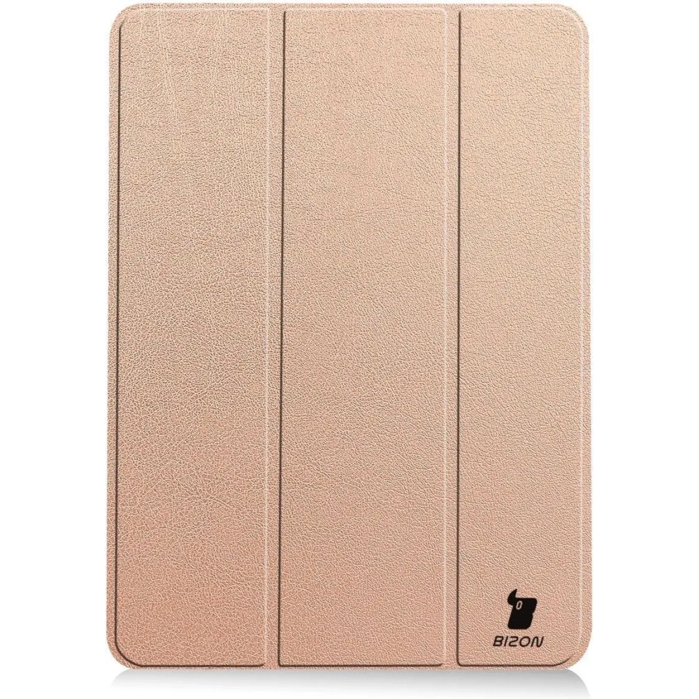 Etui Bizon Case Tab Croc do iPad Air 13" M2 2024 różowozłote
