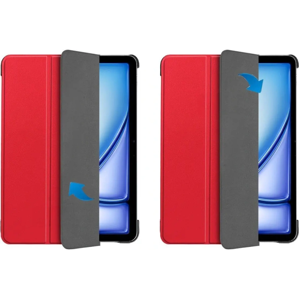 Etui Bizon Case Tab Croc do iPad Air 13" M2 2024 czerwone