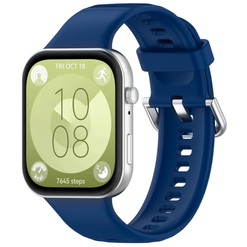 Kup Bizon Strap Óra Szilikon Pro Huawei Watch Fit 3 sötétkék - BIZ5298 - {ean13} - Sklep Home Screen