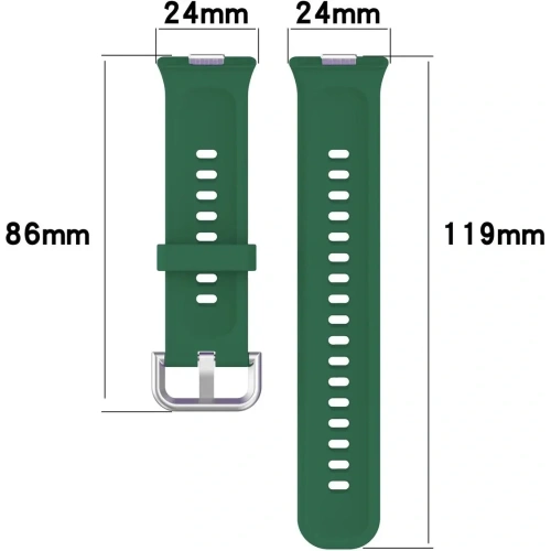 Kup Bizon Strap Óra Szilikon Pro Huawei Watch Fit 3 sötét zöld - BIZ5299 - {ean13} - Sklep Home Screen