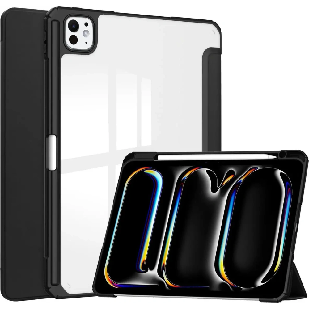 Etui Bizon Case Tab Clear Matt do iPad Pro 13" 7 gen. 2024 czarne