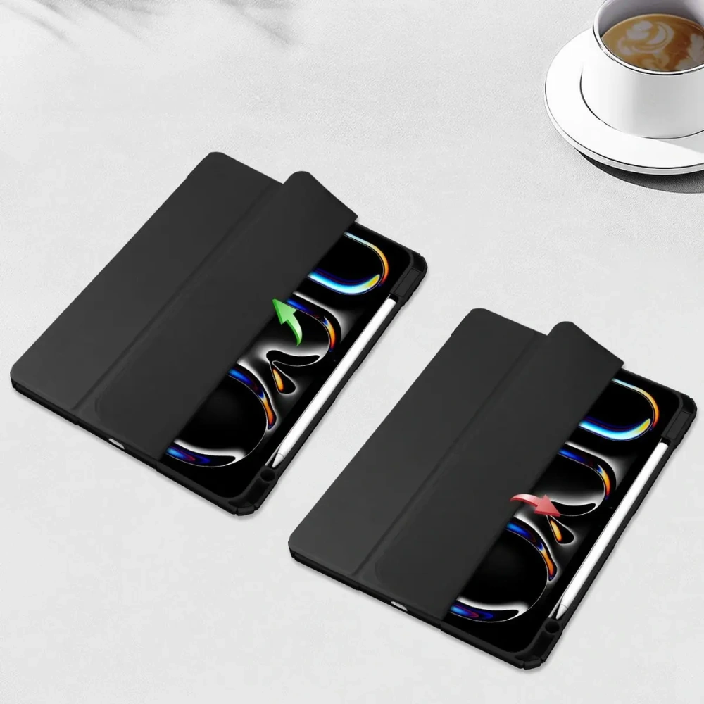 Etui Bizon Case Tab Clear Matt do iPad Pro 13" 7 gen. 2024 czarne