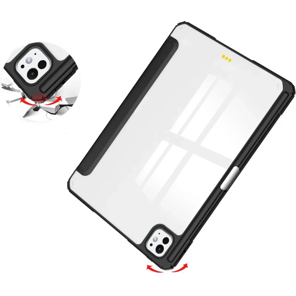 Etui Bizon Case Tab Clear Matt do iPad Pro 13" 7 gen. 2024 czarne