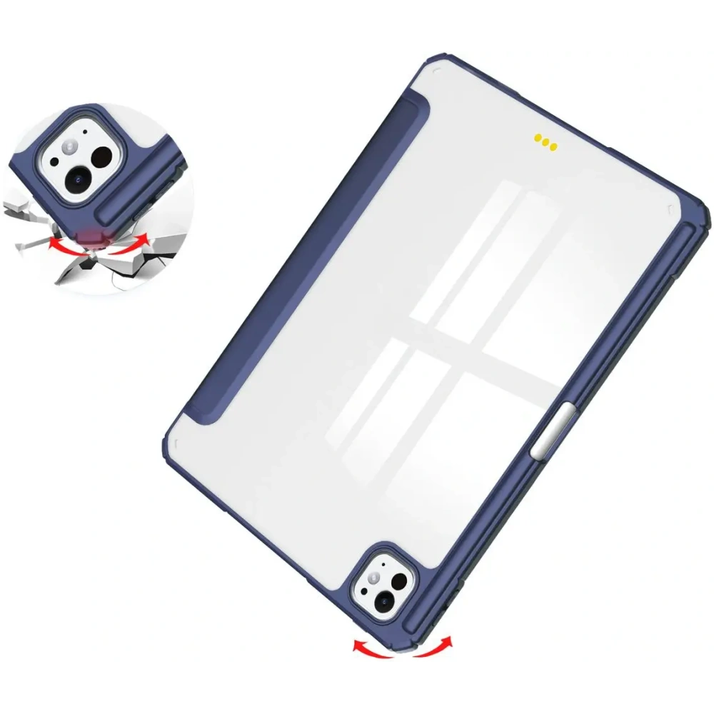 Etui Bizon Case Tab Clear Matt do iPad Pro 13" 7 gen. 2024 granatowe