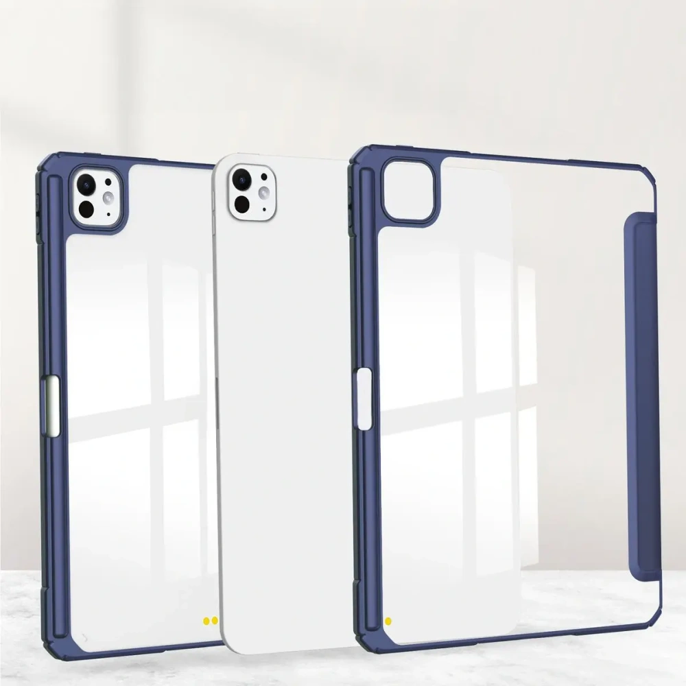 Etui Bizon Case Tab Clear Matt do iPad Pro 13" 7 gen. 2024 granatowe