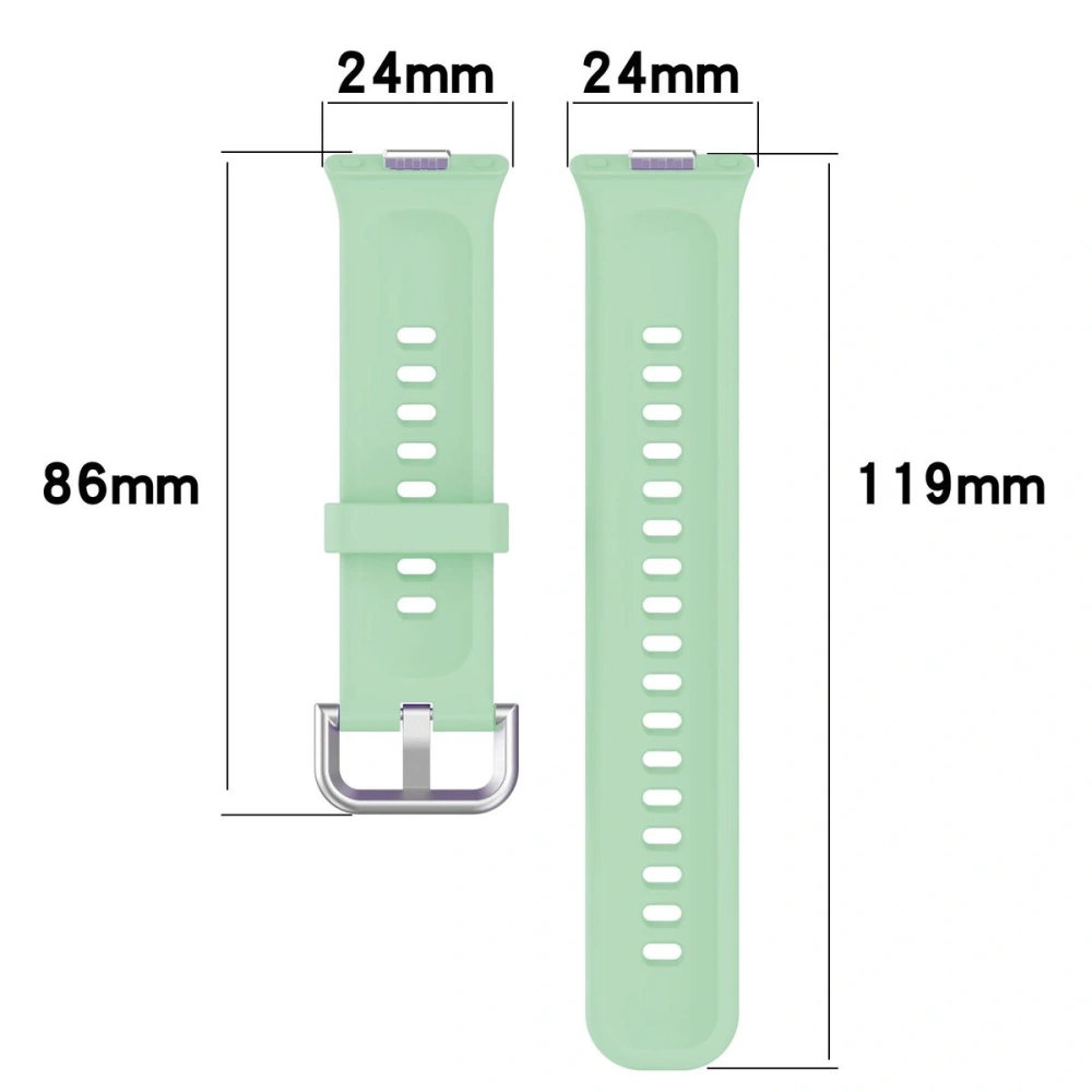 Pasek Bizon Strap Watch Silicone Pro do Huawei Watch Fit 3 jasnozielony