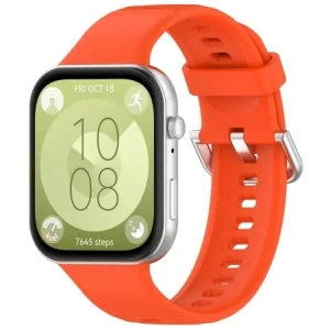 Kup Pasek Bizon Strap Watch Silicone Pro do Huawei Watch Fit 3 oranžový - BIZ5771 - {ean13} - Sklep Home Screen