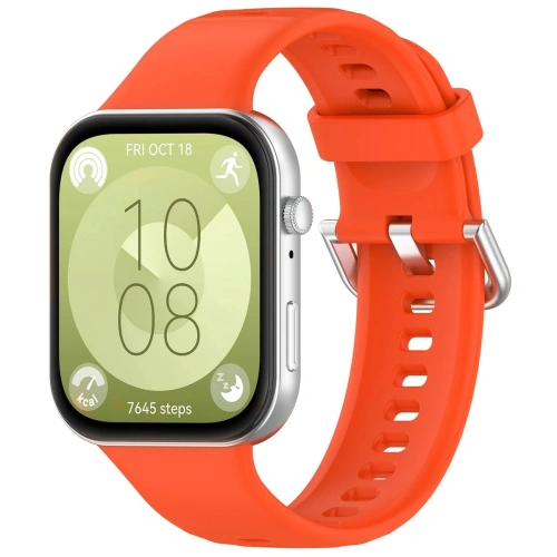 Kup Pasek Bizon Strap Watch Silicone Pro do Huawei Watch Fit 3 oranžový - BIZ5771 - {ean13} - Sklep Home Screen