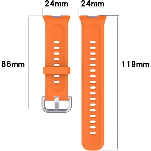 Kup Pasek Bizon Strap Watch Silicone Pro do Huawei Watch Fit 3 pomarańczowy - BIZ5771 - {ean13} - Sklep Home Screen