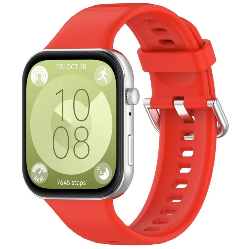 Kup Bizon Strap Óra Szilikon Pro Huawei Watch Fit 3 piros - BIZ5775 - {ean13} - Sklep Home Screen