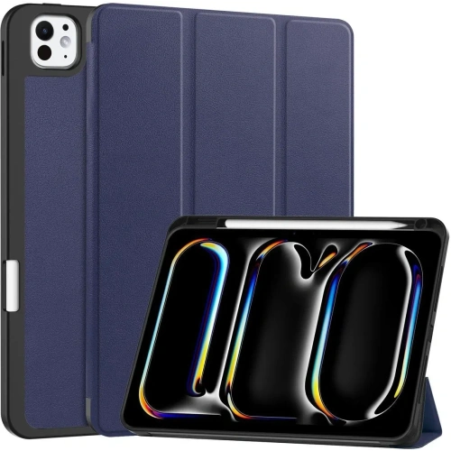 Kup Bizon Case Tab Lizard Apple iPad Pro 11" 5 gen. 2024 albastru închis - BIZ5322 - {ean13} - Sklep Home Screen