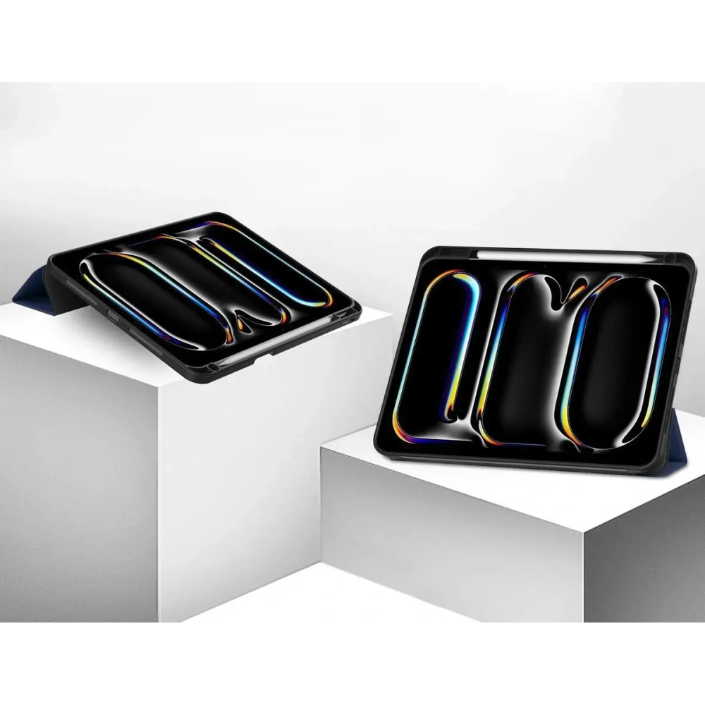 Etui Bizon Case Tab Lizard do iPad Pro 11" 5 gen. 2024 granatowe