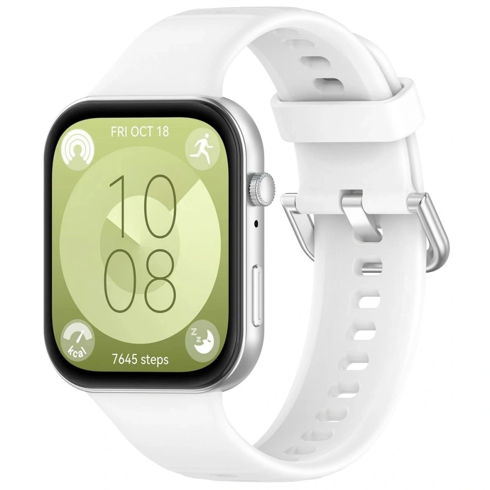 Pasek Bizon Strap Watch Silicone Pro do Huawei Watch Fit 3 biały