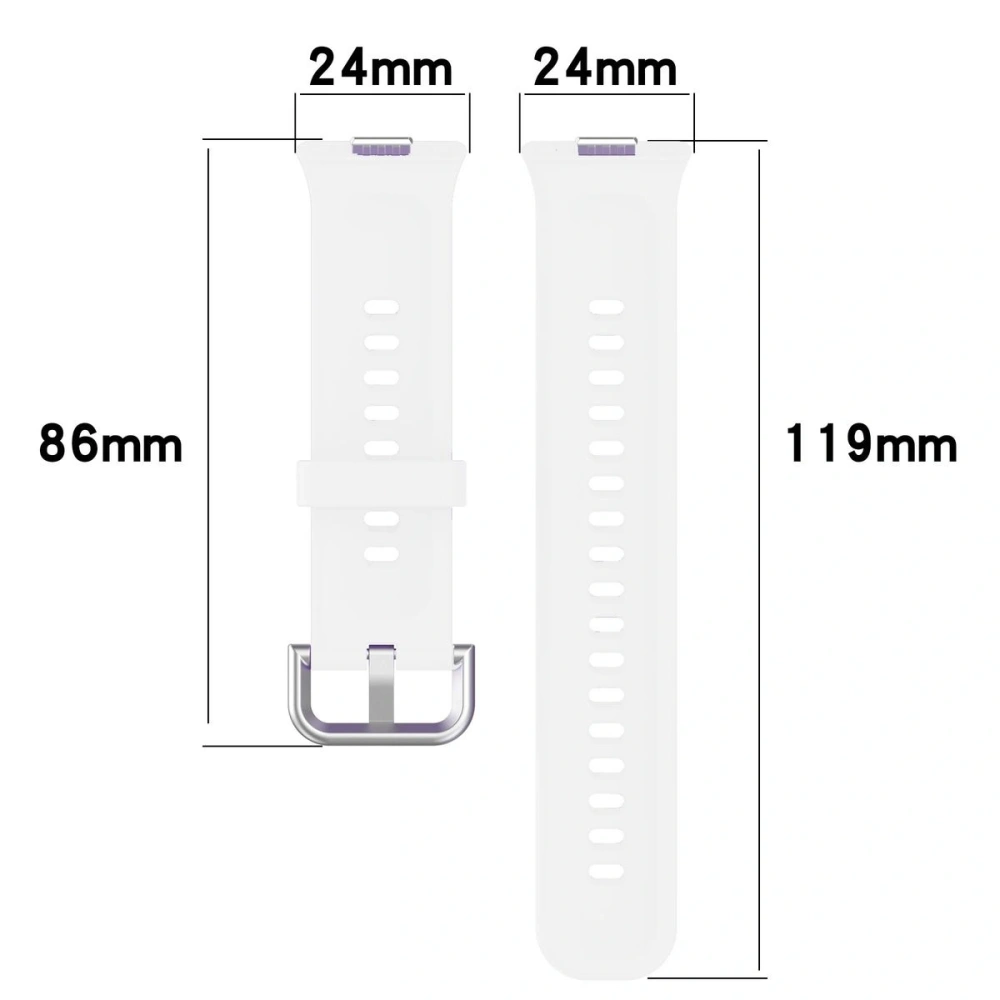 Pasek Bizon Strap Watch Silicone Pro do Huawei Watch Fit 3 biały